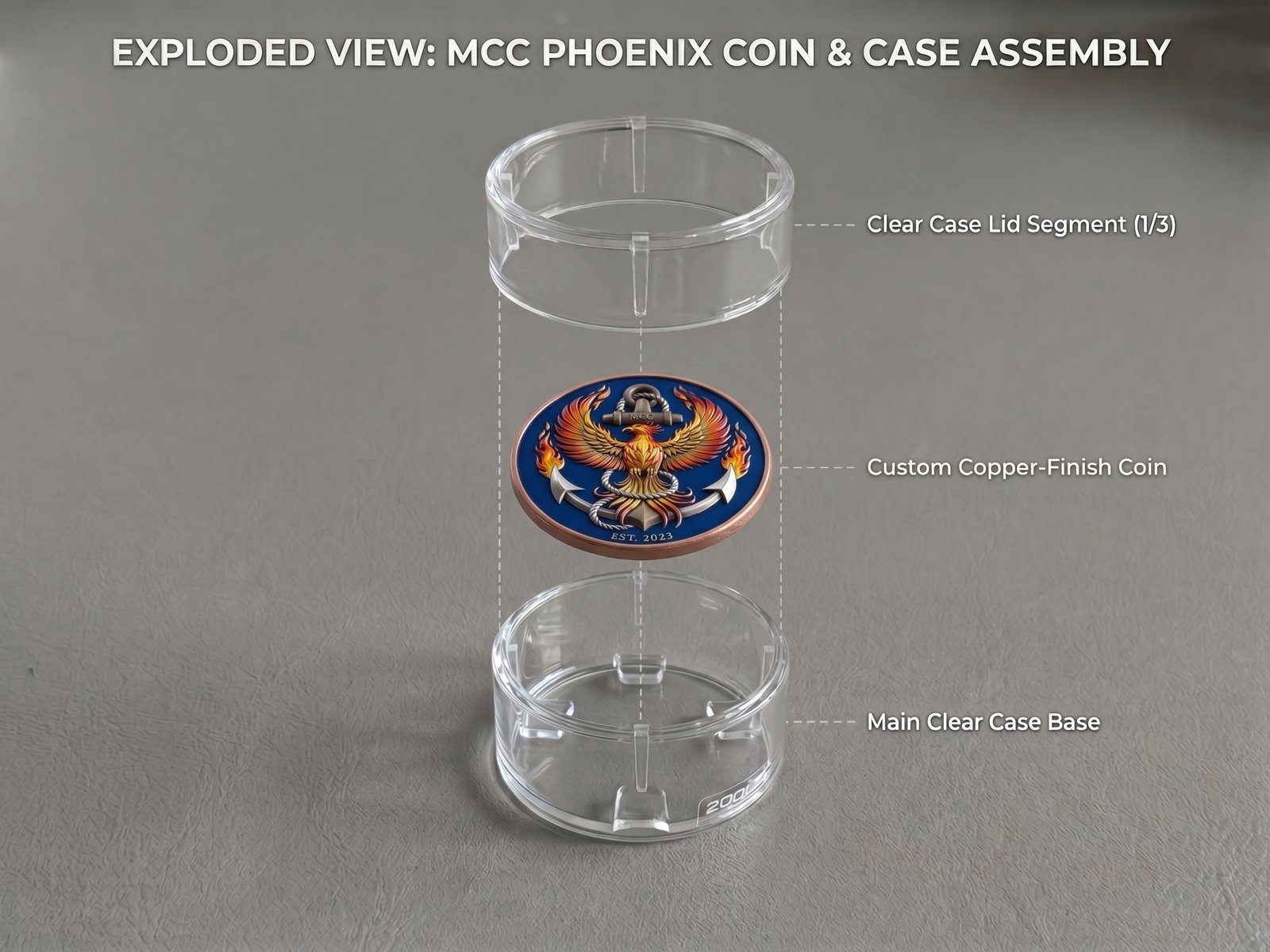 Colored Exploded View Capsule
