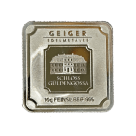 10 Gram Silver Square - Geiger Edelmetalle (Original Square Series) - Loose