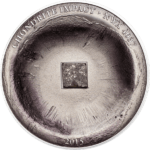 1 oz Silver Chondrite Impact Meteorite NWA 4037