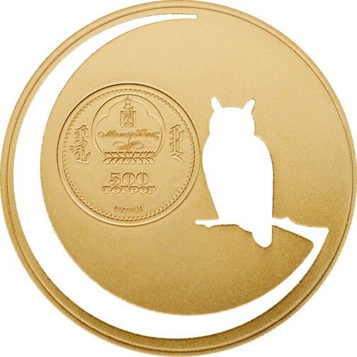 1/2oz 925 Silver Owl Coin 2016 Mongolian Nature 500 Togrog - Coin Invest Trust - Image 4
