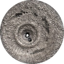 1/2 oz Silver Tamdakht Meteorite Strike Coin