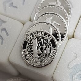 1 Gram Silver Standing Bull Trade Unit Round