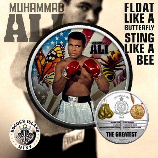 1 oz Silver Muhammad Ali The Greatest Edition Coin 2$ Niue 2023 - Image 11