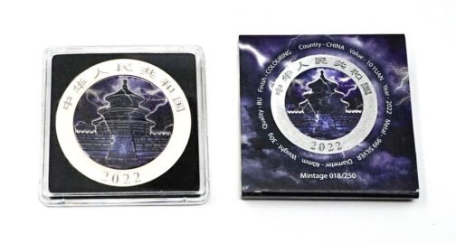30g Silver China Panda 40th Anniversary - Storm Edition 2022 .999 Silver Purple Colorized Coin 10 Yuan - Image 10