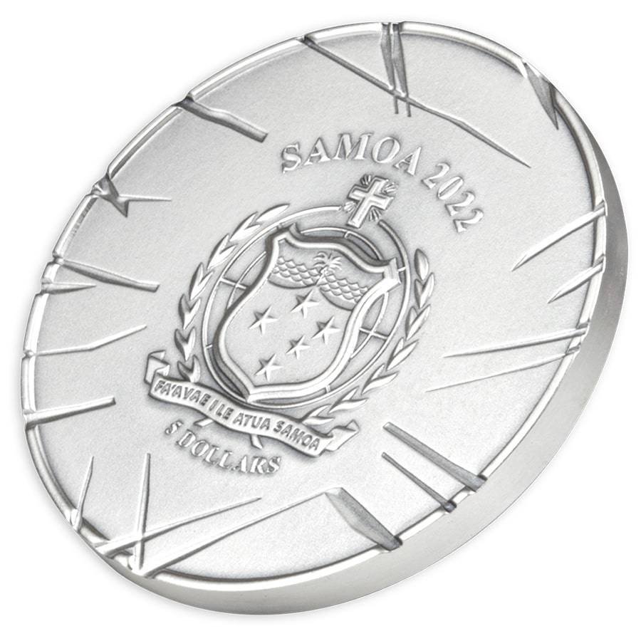 1 oz Silver Two Face DC Comics Batman Supervillain Colored Coin in Box 2022 - Pamp Suisse - Samoa - Image 7