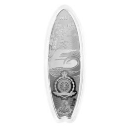 1 oz Silver Surfboard – The Enforcer by Drew Brophy 2023 – Niue