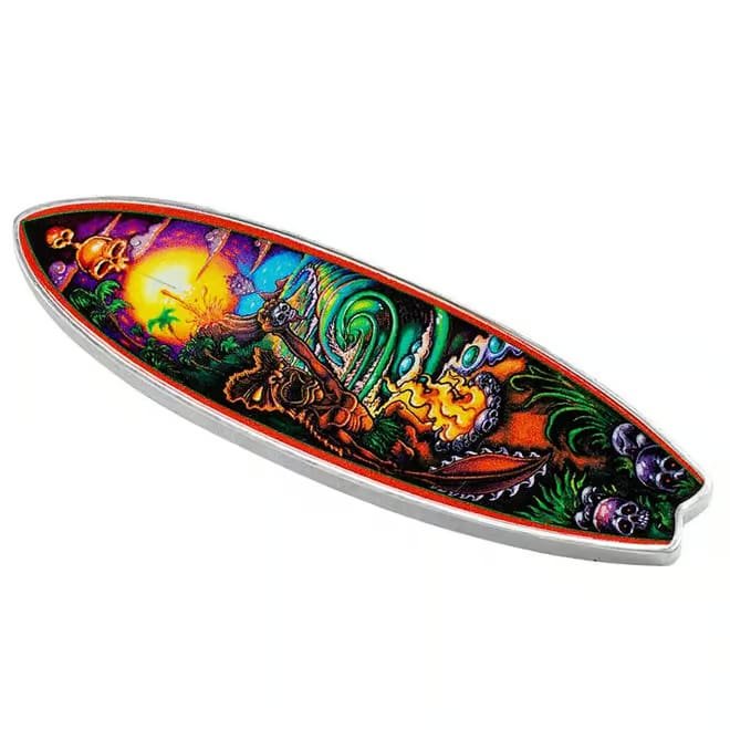 1 oz Silver Surfboard - The Enforcer by Drew Brophy 2023 - Niue - Image 6