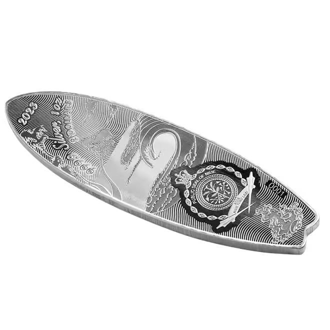 1 oz Silver Surfboard - The Enforcer by Drew Brophy 2023 - Niue - Image 7
