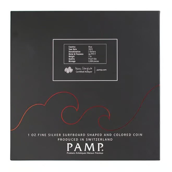 1 oz Silver Surfboard - The Enforcer by Drew Brophy 2023 - Niue - Image 9