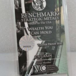 “Charlie Chan – Ounce of Loyalty” – Pure .999 Fine 24k Gold 3mm X 6mm – Benchmark Strategic Metals