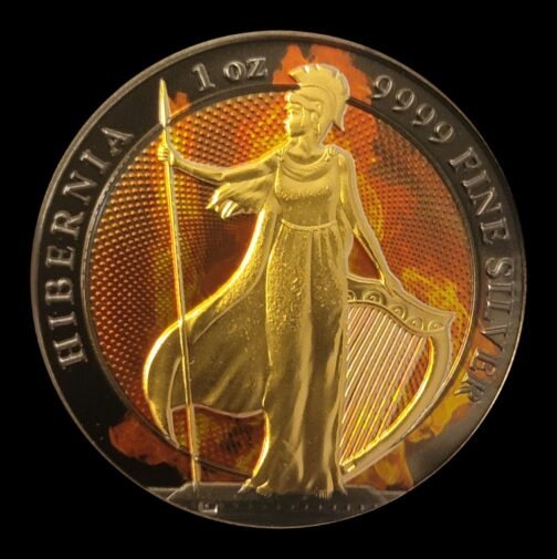 1 oz Silver Tokelau Burning Hibernia Silver Coin 2022 - Image 7