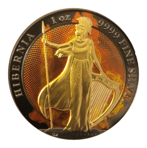 1 oz Silver Tokelau Burning Hibernia Silver Coin 2022 - Image 5