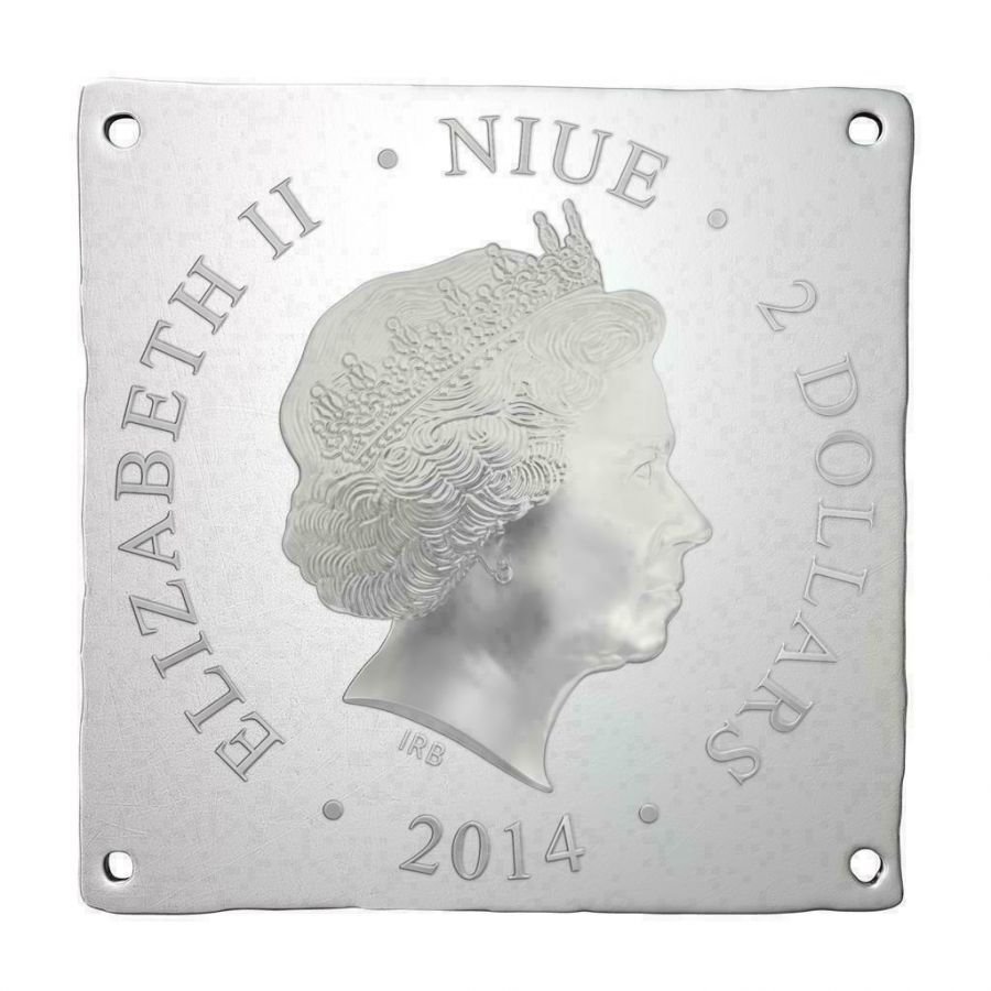 1 oz Silver Coin $2 Lamb of God World Heritage 2014 - Niue - Image 5