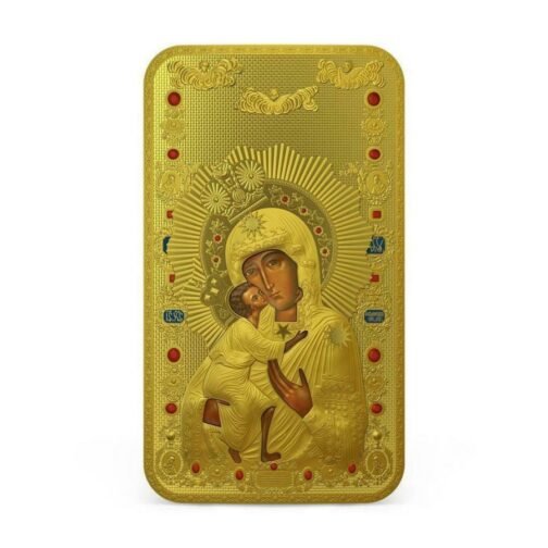 1 oz Silver Orthodox Shrines - Mother of God - Gilded Silver Coin $2 2014 - Niue - Image 4