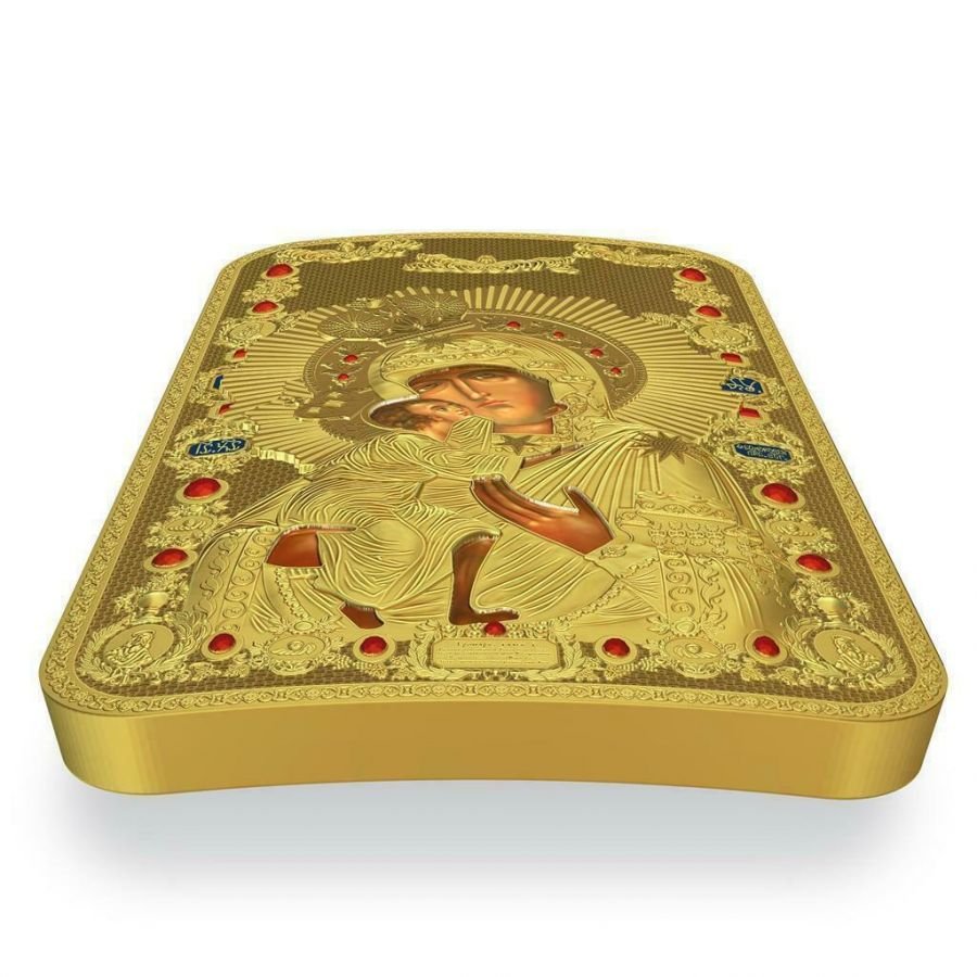 1 oz Silver Orthodox Shrines - Mother of God - Gilded Silver Coin $2 2014 - Niue - Image 7