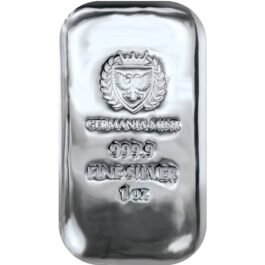 1 oz Silver Germania Mint Cast Bar