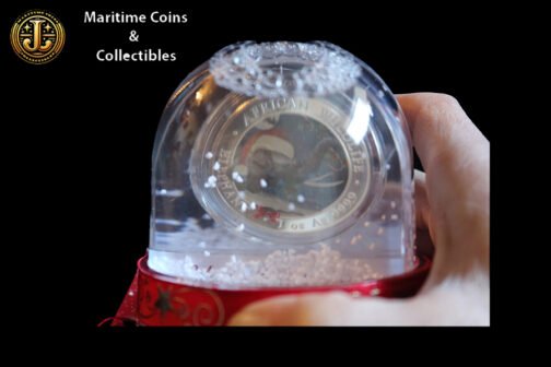 1 oz Silver Snowglobe African Wildlife Christmas 2023 - Image 7