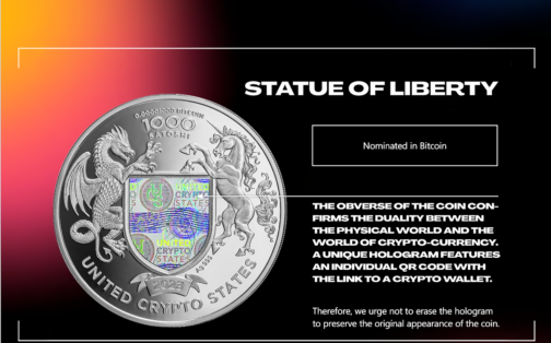 1 oz Silver Statue of Liberty Crypto Encrypted Coin in box 2023 1000 Satoshi - Image 9