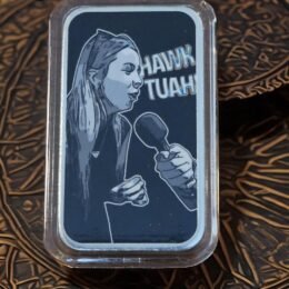 1 oz Silver Hawk Tuah Bar w/COA