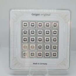 25 x 1 gram Silver Bar MultiCard Geiger Edelmetalle