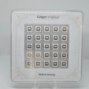 25 x 1 gram Silver Bar MultiCard Geiger Edelmetalle