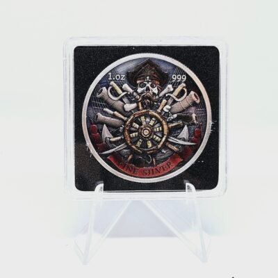 1 oz Silver Round Dead Men Tell No Tales Captain Kidd Edition 2023 Color - Image 2