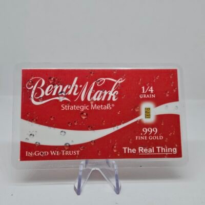 Refreshing Red – Pure .999 Fine 24k Gold 3mm X 6mm - Benchmark Strategic Metals