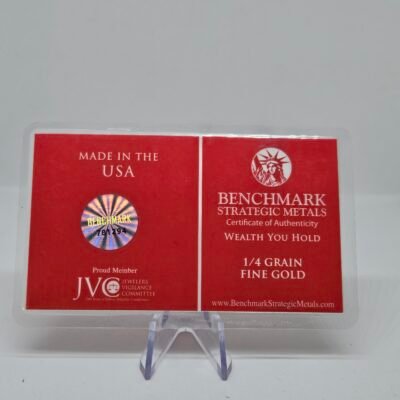 Refreshing Red – Pure .999 Fine 24k Gold 3mm X 6mm - Benchmark Strategic Metals - Image 2