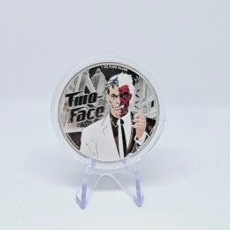 1 oz Silver Two Face DC Comics Batman Supervillain Colored Coin in Box 2022 - Pamp Suisse - Samoa