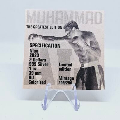 1 oz Silver Muhammad Ali The Greatest Edition Coin 2$ Niue 2023 - Image 4