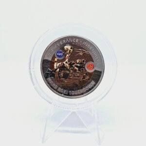 1 oz Titanium NASA Mars Rover Touchdown Fiji Half Dollar Coin 2021
