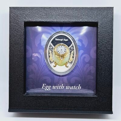 16.81g Faberge Egg With Watch Silver Coin 2023 - Niue - Mint of Poland