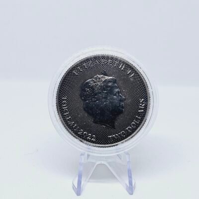 1 oz Silver Tokelau Burning Hibernia Silver Coin 2022 - Image 2