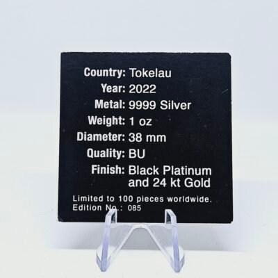 1 oz Silver Tokelau Burning Hibernia Silver Coin 2022 - Image 4