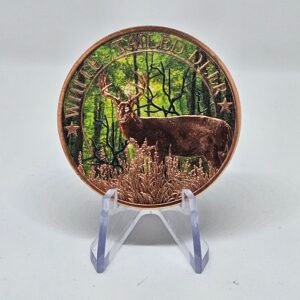 1 oz Copper Colored Deer Round