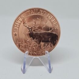 1 oz Copper Deer Round