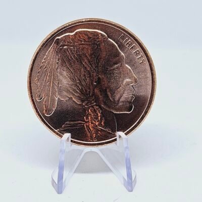 1 oz Copper Buffalo Round - Image 2