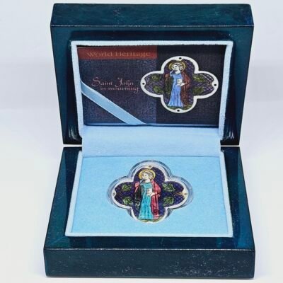 1 oz Silver Coin $2 World Heritage Saint John in Mourning Cross 2014 - PAMP - Niue - Image 3