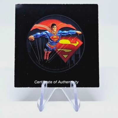 1 oz Silver Niue DC Comics Justice League Superman NIGHT Black Platinum 2021 - Image 3