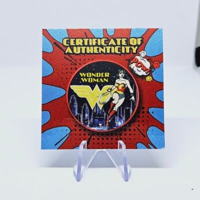 1 oz Silver Wonder Women Lady of the Night Colorized Coin 2021 Niue - Image 4