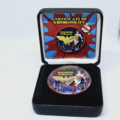 1 oz Silver Wonder Women Lady of the Night Colorized Coin 2021 Niue - Image 3