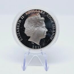 1 oz Silver Proof Hedgehog in the Fog 2011 Cook Islands