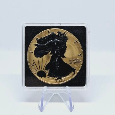 1 oz Silver Gold and Black Platinum American Eagle 2023