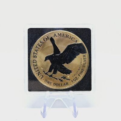 1 oz Silver Gold and Black Platinum American Eagle 2023 - Image 2