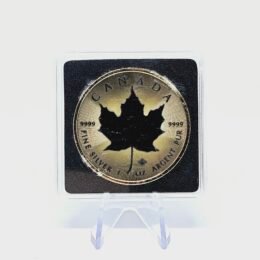 1 oz Silver Maple Leaf Gold and Black Platinum Edition 2023 $5 Canada - Pik Coins