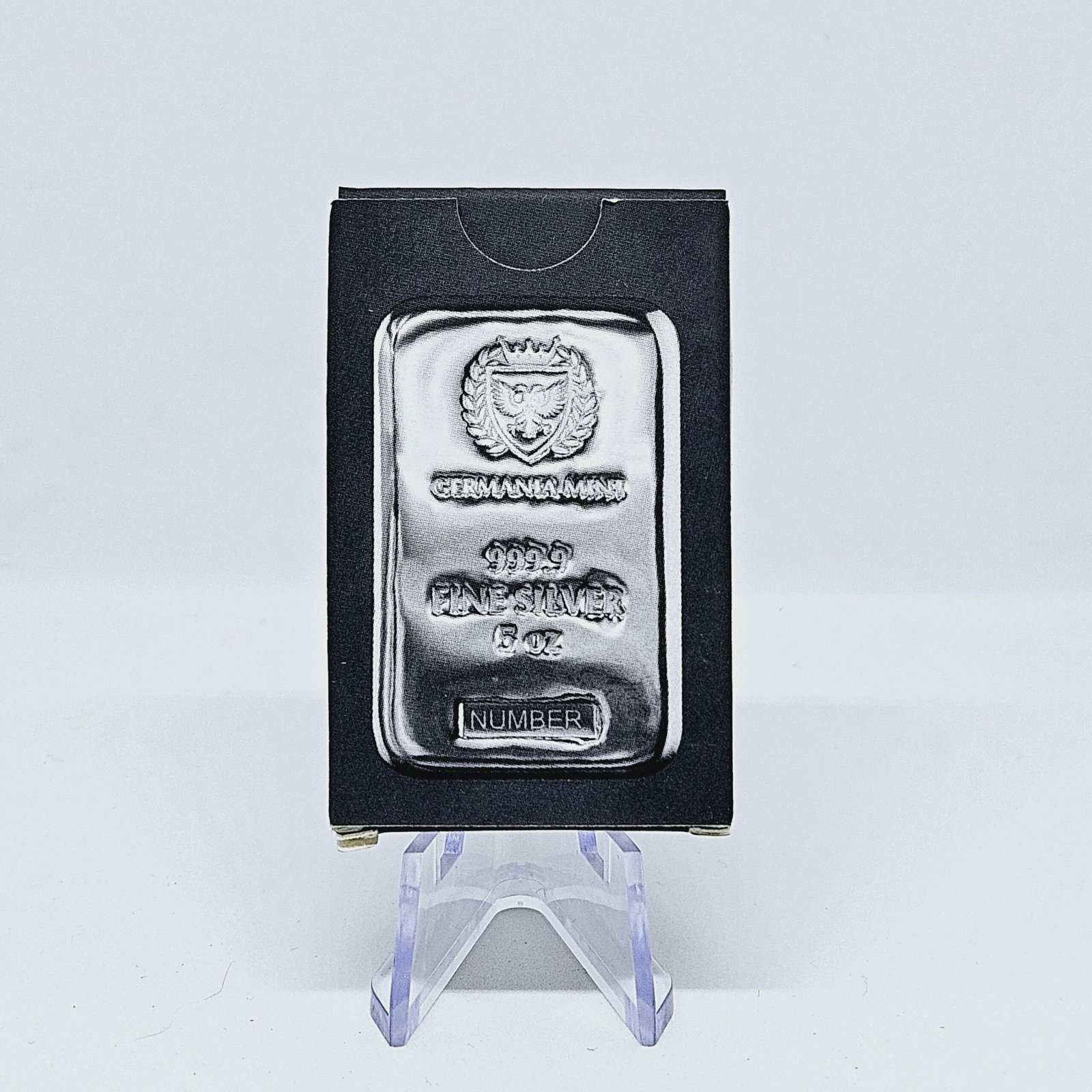 5 oz Silver Germania Mint Bar in Box - Image 3