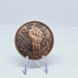 1 oz Copper Dirty Hands Clean Money Round