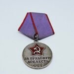 USSR Soviet Russian 925 Silver Medal "For Labor Valor"