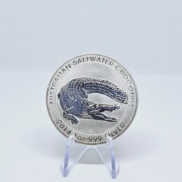 1 oz Silver Australian Saltwater Crocodile Silver Coin 2014