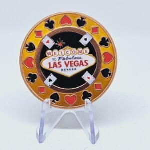 1 oz Copper Color Poker Chip Round